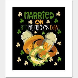 Bachelors & Bachelorettes Party Wedding on St Patricks Day Posters and Art